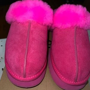 Hot Pink Disquette Ugg Slippers
